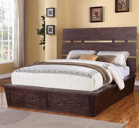 In stock and ready to ship in 3-5 business days. . Platform bed with storage